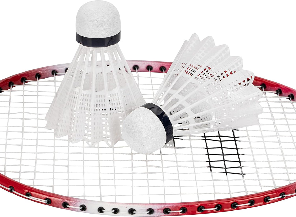 Franklin Sports Badminton Racket + Birdie Set - Replacement Badminton Equipment for Kids + Adults - 2 Player - 4 Player Badminton Racket Sets