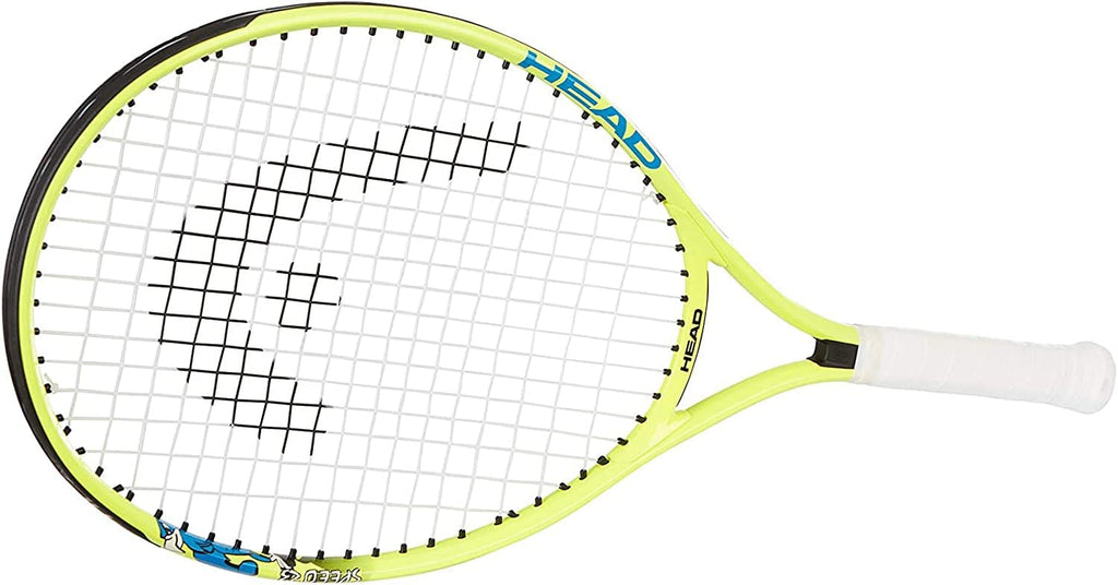 Speed 23 Junior Pre-Strung Tennis Racquet, Lightweight Youth Tennis Racket for Kids & Beginners, Durable Aluminum Frame, Age 6-8, 23 Inch, Yellow