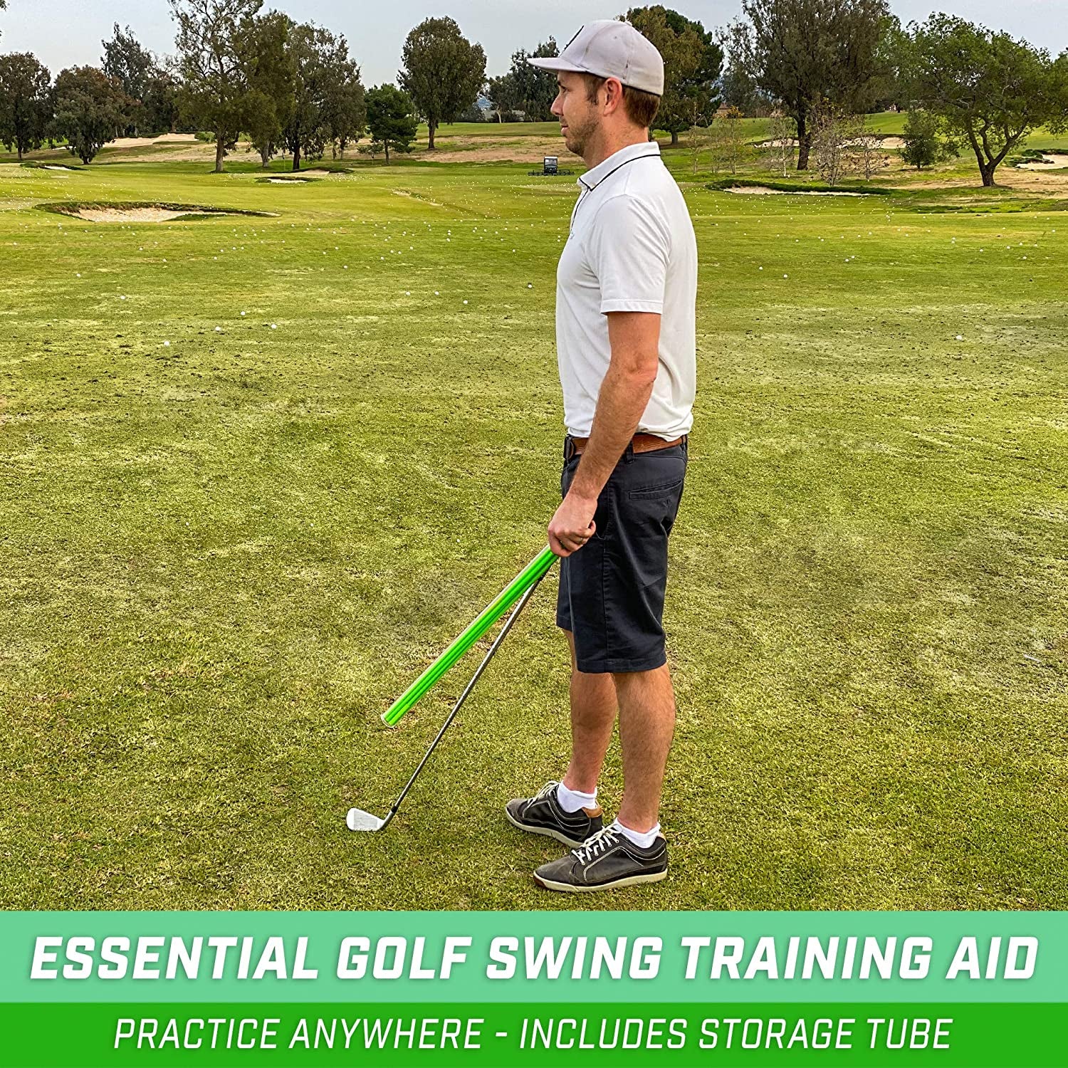 Golf Alignment Training Sticks - Choose 2 or 3 Pack - 48 Inch Golf Alignment Aid Practice Rods