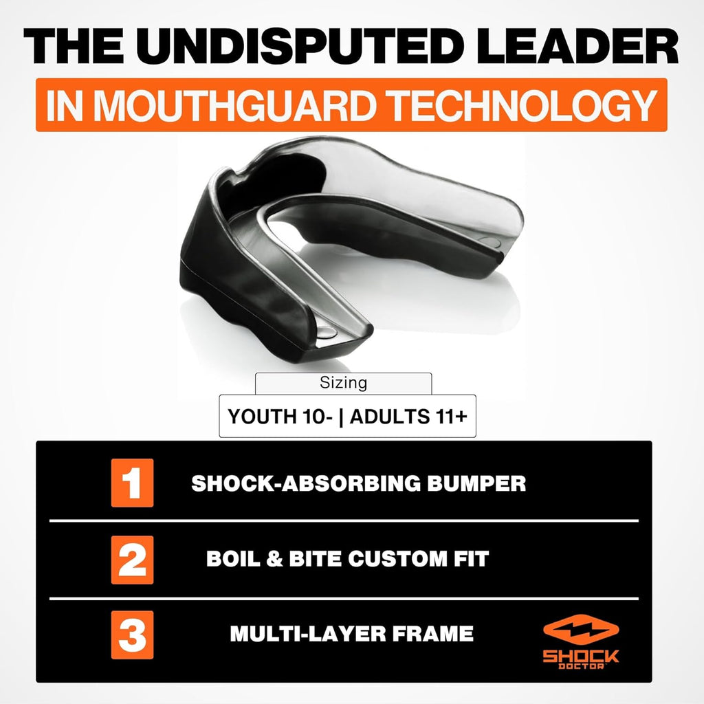 Mouth Guard, Custom Fit Football Mouth Guard, Moldable Mouth Guard Boxing, Lacrosse, Hockey, MMA, Football & More, Mouthpiece, Mouthguard Sports, Adult & Youth