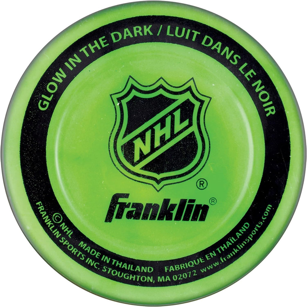 Franklin Sports NHL Street Hockey Puck - No Bounce Outdoor Street + Roller Hockey Puck - Official Size for Kids + Adult Games - 1 & 3 Packs