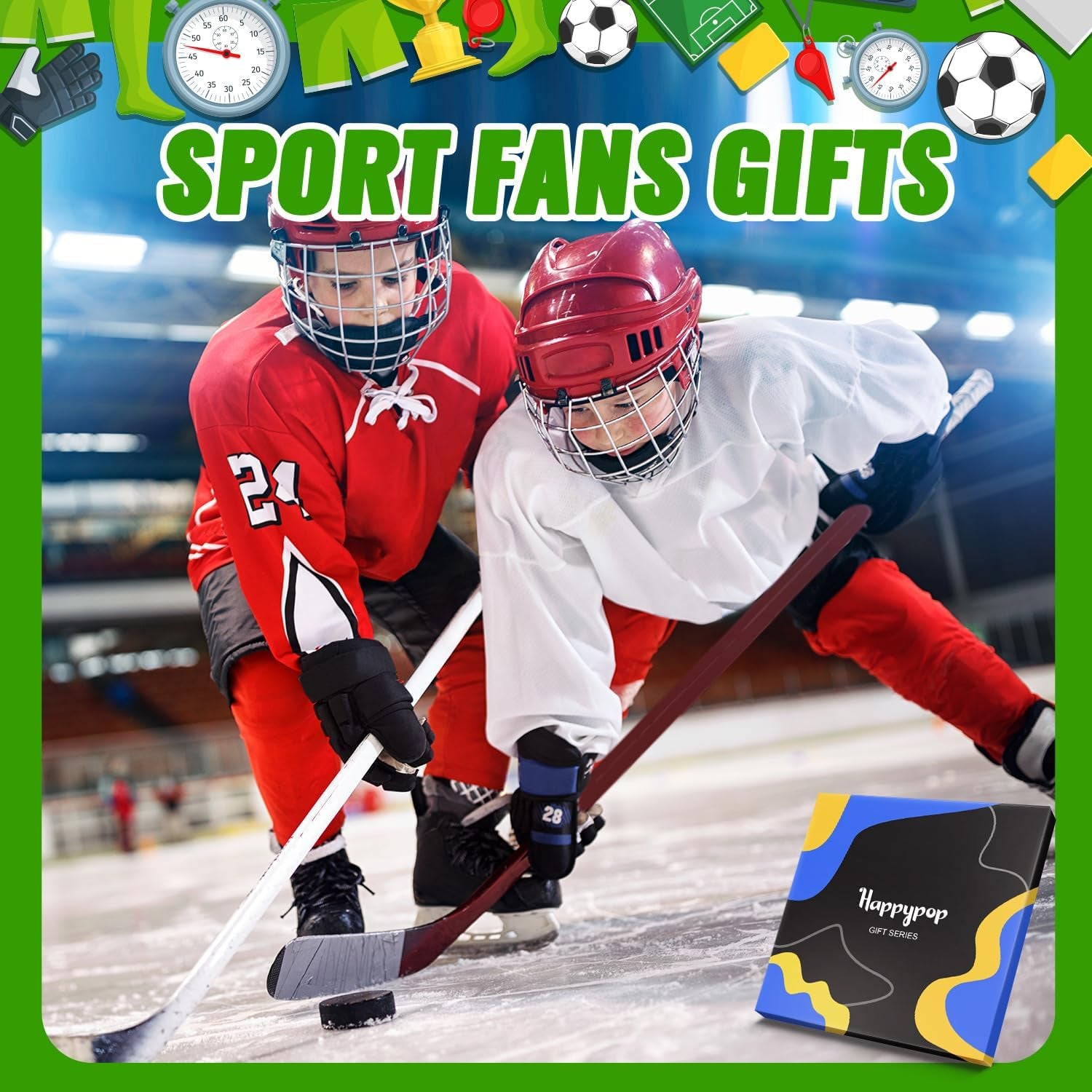Sports Gifts for Kids - Soccer Baseball Basketball Hockey Volleyball Socks