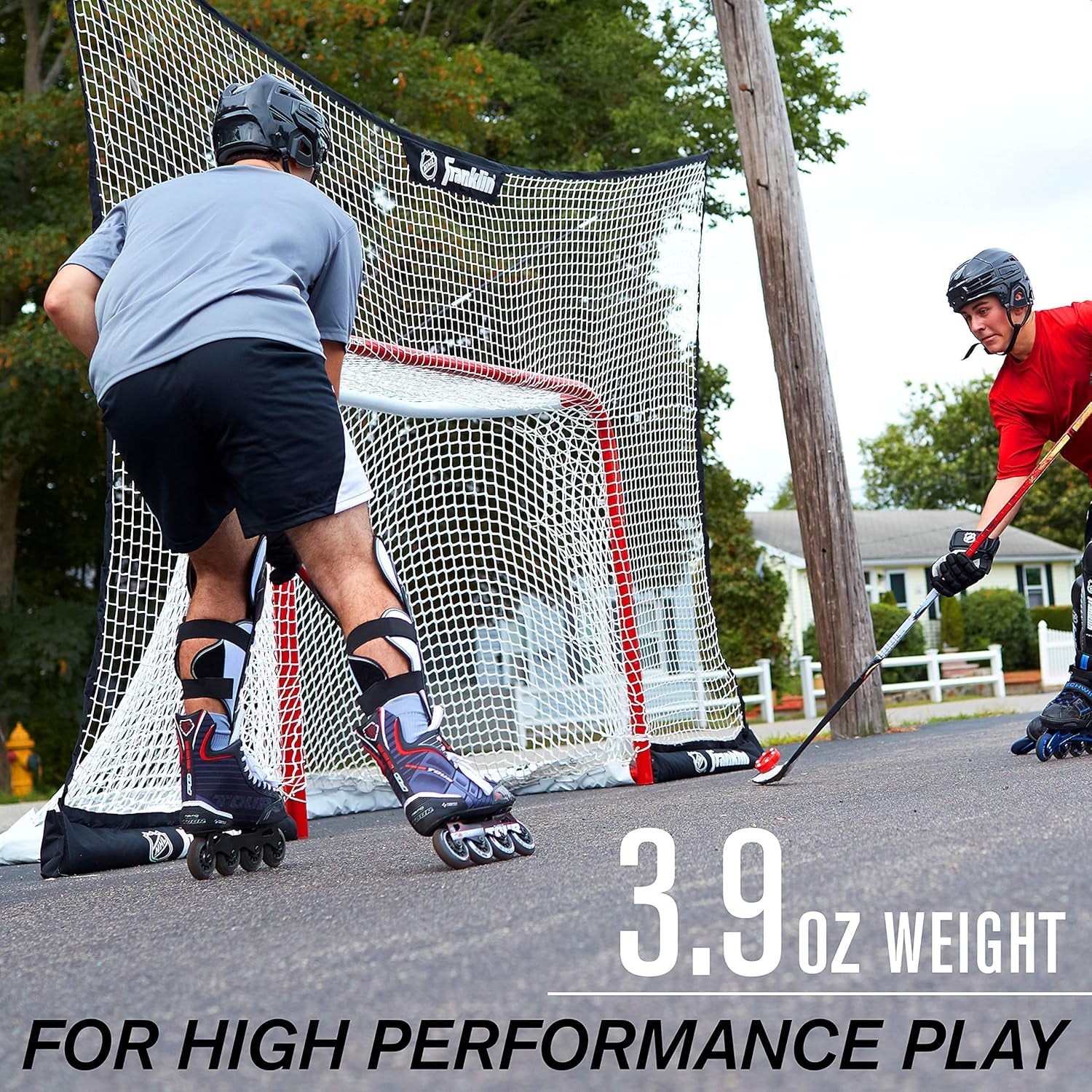 Franklin Sports NHL Street Roller Hockey Pucks - Pro Commander Outdoor Roller Hockey Pucks for Practice + Training - Outdoor Hockey Street Pucks with Rollers - 24 Bulk Packs, 6 Packs + Single Pucks