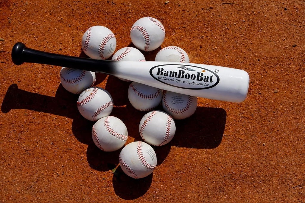 by PINNACLE SPORTS EQUIPMENT INC. Adult Baseball and Softball Wood One Hand Training Bat- 18 Inch or 21 Inch