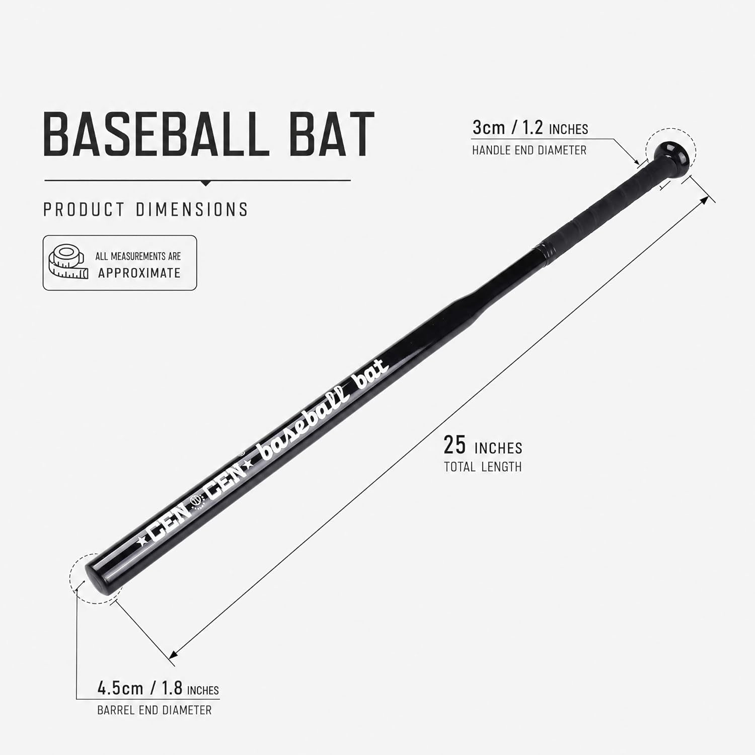 Baseball Bat, Baseball Bat Used for Baseball, Alloy Steel, with Carrying Bag, Home/Car/Self Defense, Batting Practice