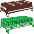 Football Party Decorations Disposable Tablecloth Plastic Touchdown Table Cover for Birthday Football Party Games Decoration 54 X 108Inch，2 Pack