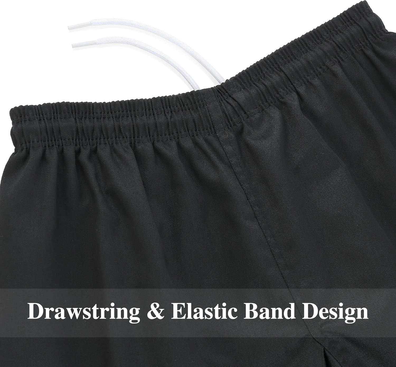 Karate Pants 8Oz Middleweight Elastic Waist Martial Arts Pants Perfect for Training or Competition, 000-5