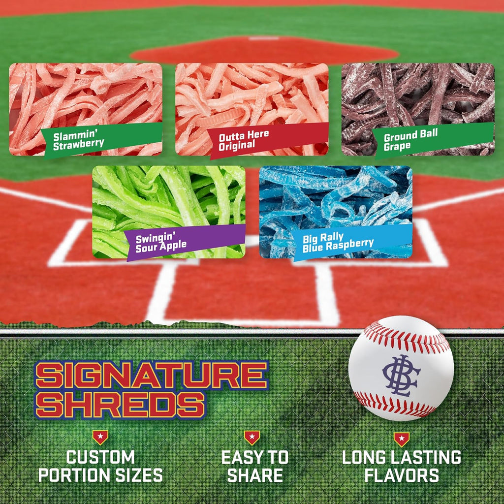 Bulk Variety Pack of 5 – Classic Baseball Bubble Gum Bulk with 5 Flavors for Teams and Parties, Dugout Snacks & Gifts – Nostalgic Candy Bubblegum