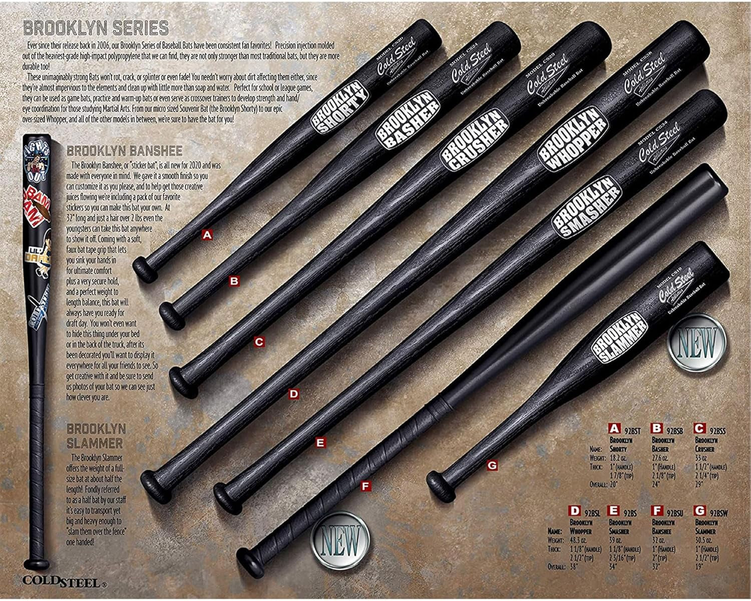 Brooklyn Smasher, Black, 34 Inch