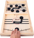 - Test Your Speed and Accuracy with This Fast-Paced Wooden Air Hockey Desktop Battle Board Game - Guaranteed Fun Gifts for Family Night or Friends Party