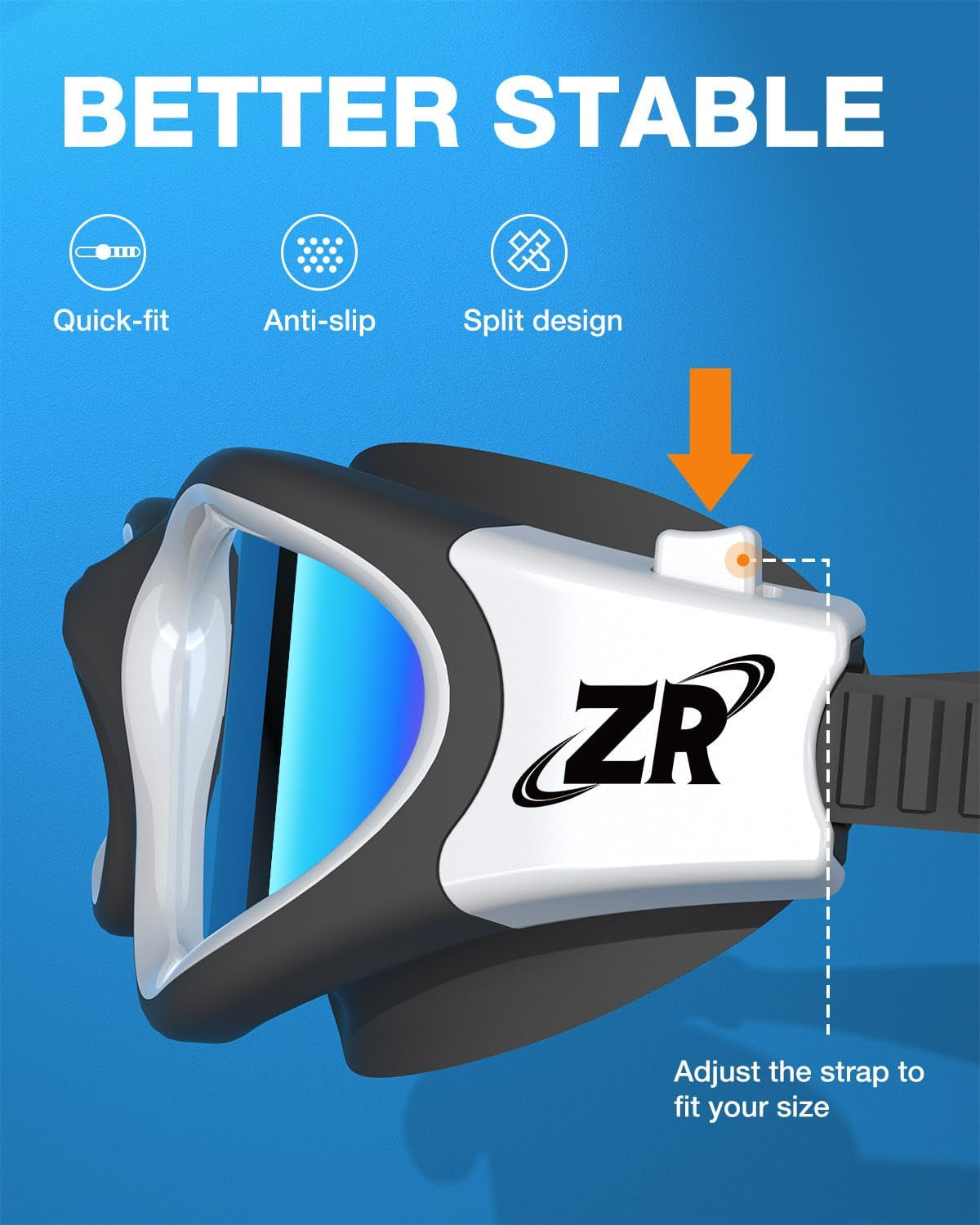 Swim Goggles, Upgraded G1 Polarized Swimming Goggles Anti-Fog for Adult Men Women
