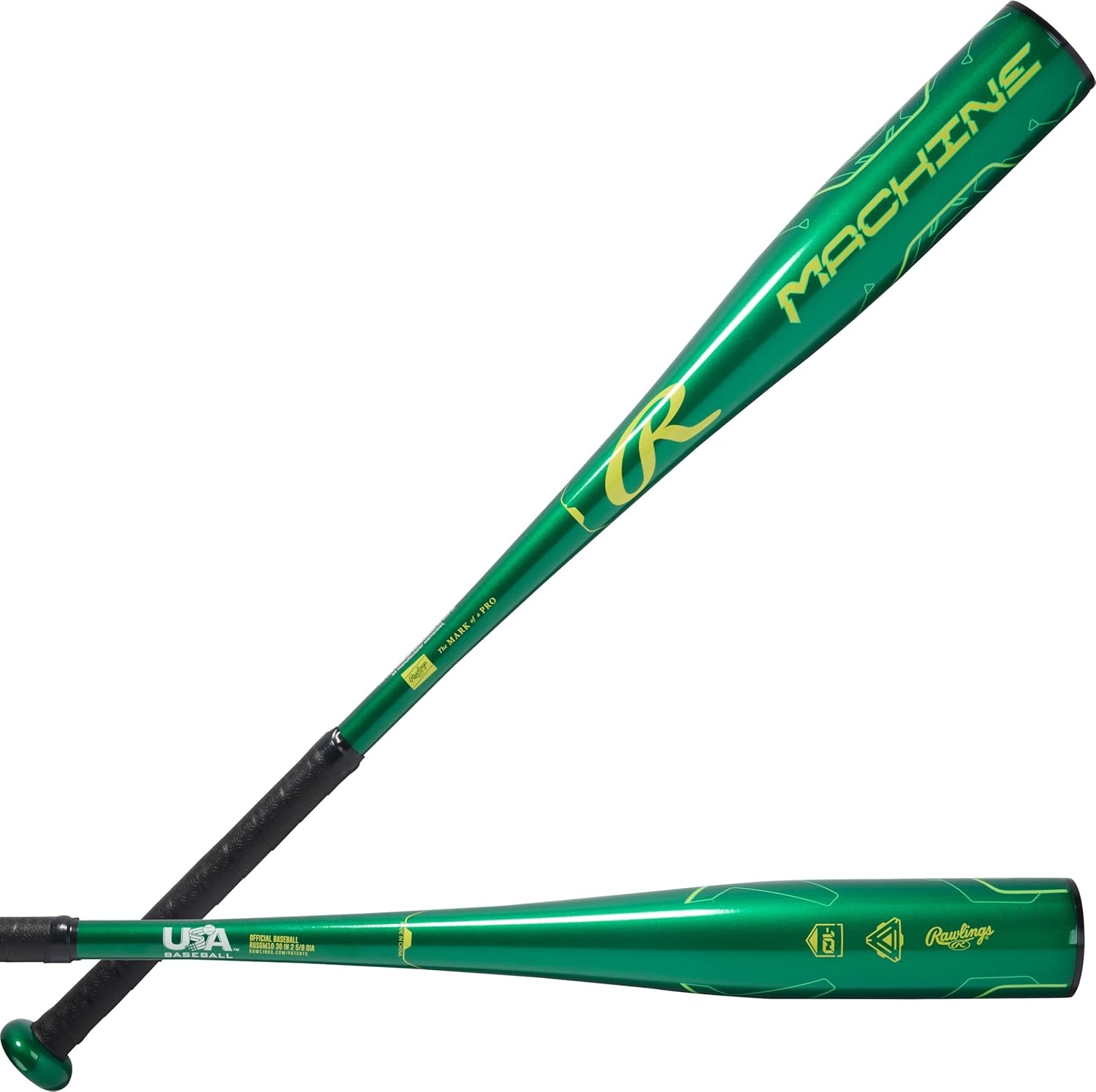 | Machine Baseball Bat | USA | -10 Drop | 2 5/8" Barrel | 1 Pc. Alloy