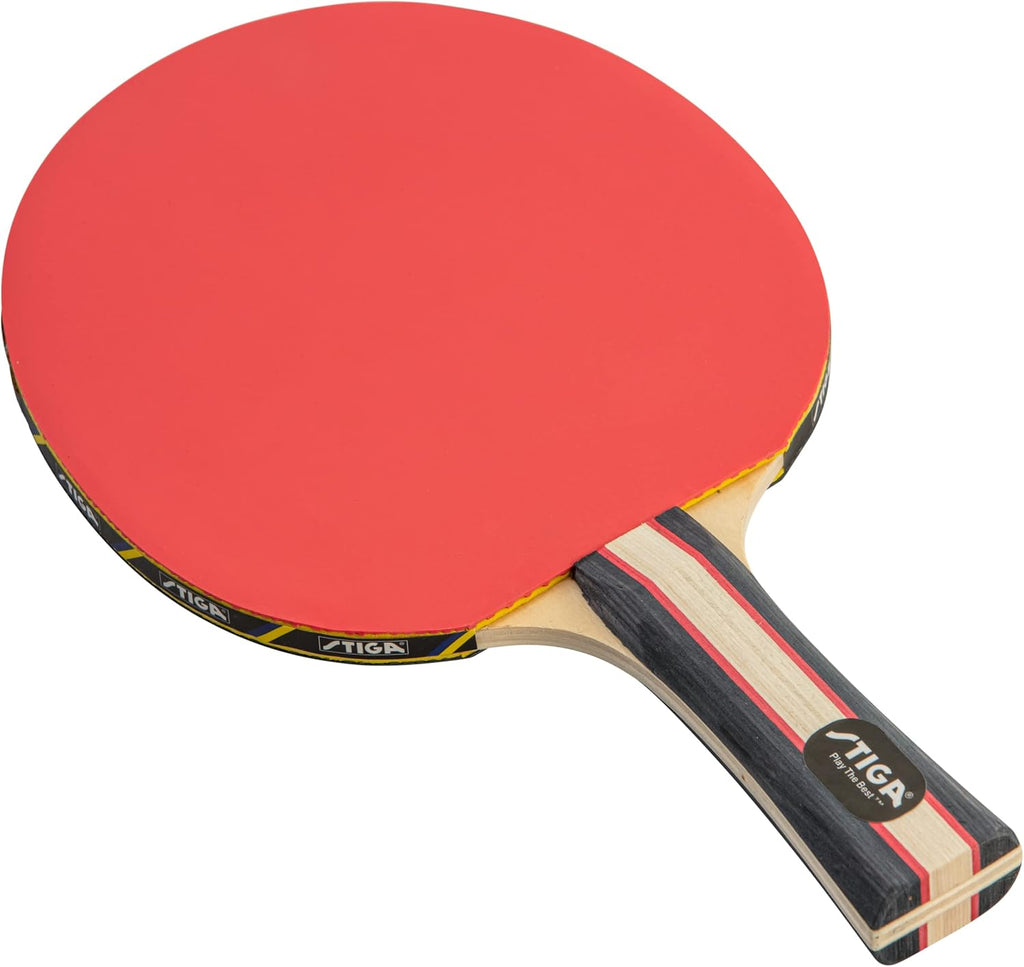Performance 2 or 4 Player Table Tennis Set – USATT Approved Rackets and 3-Star Balls – 5-Ply Blade & Flared Handle – Perfect for Skill Development
