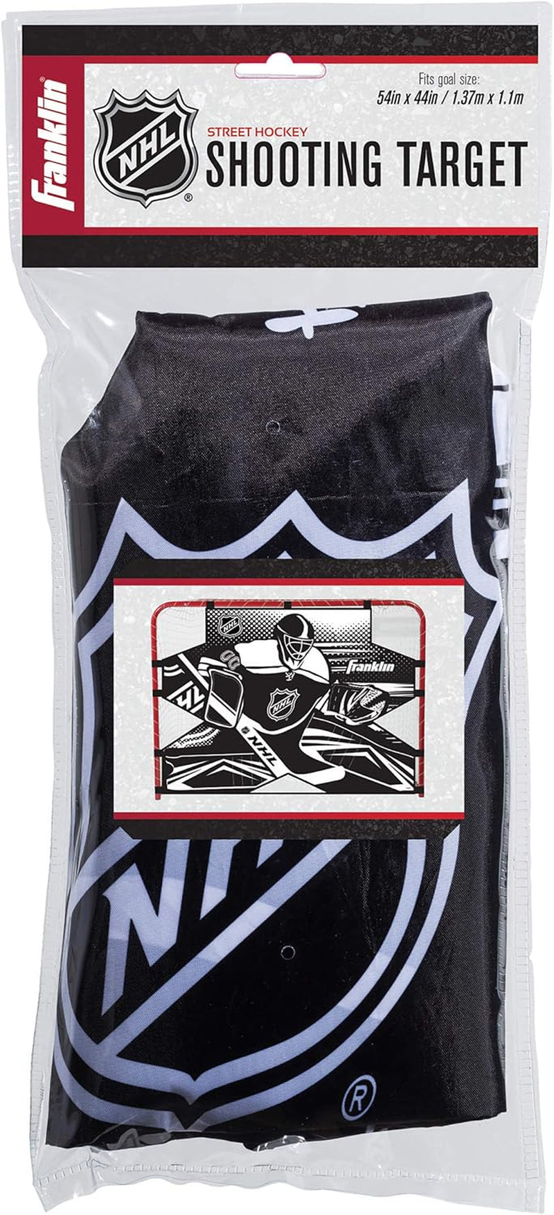 Franklin Sports NHL Street Hockey Goalie Shooting Target - Shooter Tutor Hockey Goal Practice Target - Street Hockey Net Goalie Target - Easy Attach Targe