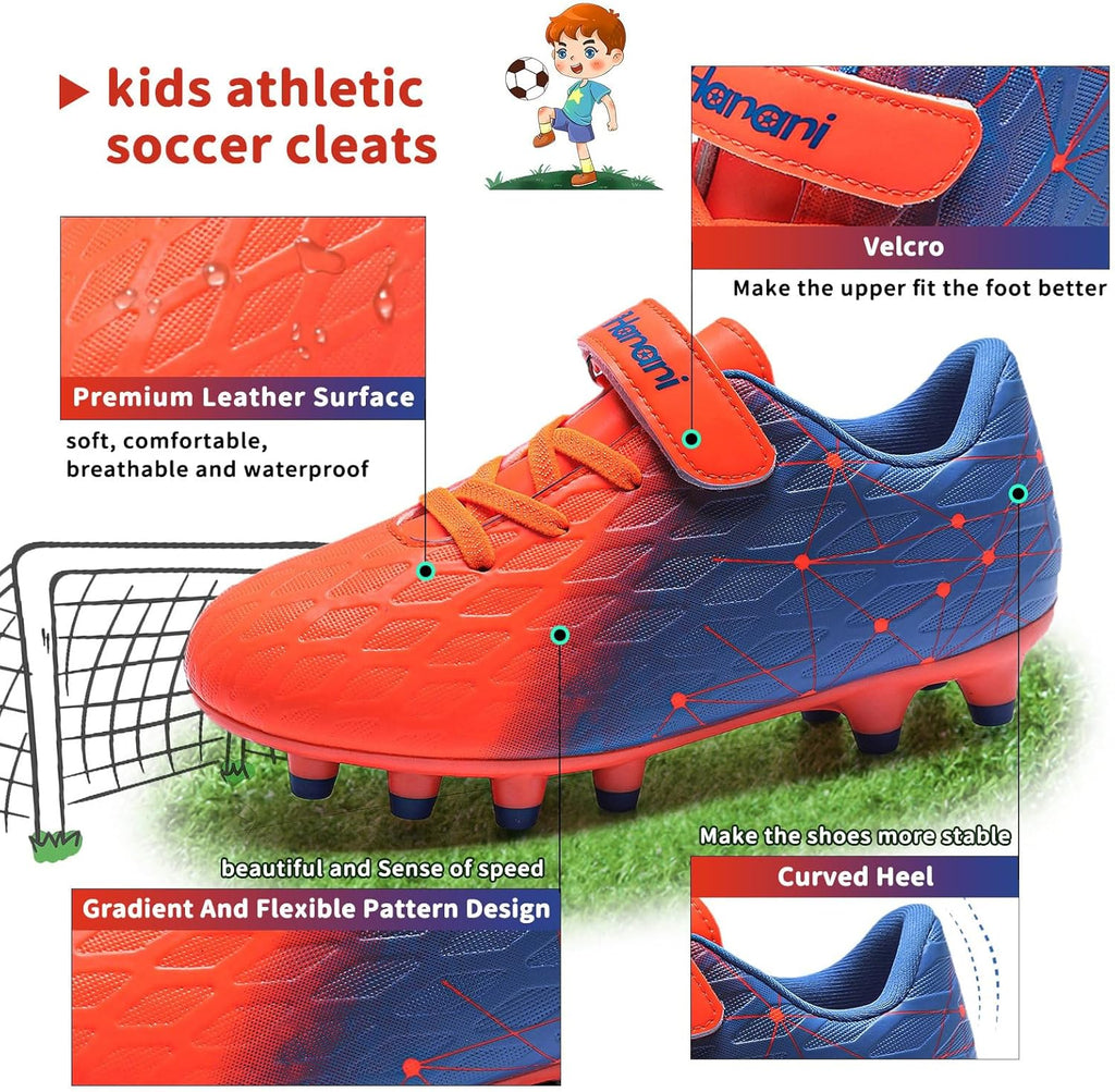 Boys Soccer Cleats Kids Girls FG/AG Soccer Athletics Sport Shoes Training Shoes Running Shoes Teenager Indoor Outdoor Football Shoes Sneakers for Unisex