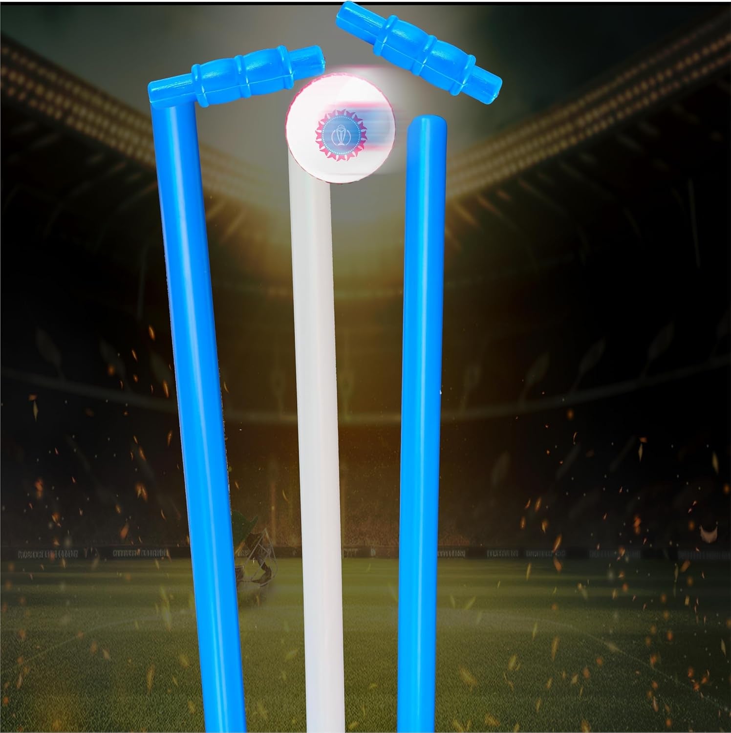 Revive (World Cup Edition) Plastic Cricket Kit with 34 Inches Cricket Bat,Ball and Stumps Set Suitable for All Age Groups Boys Girls Kids and Adults