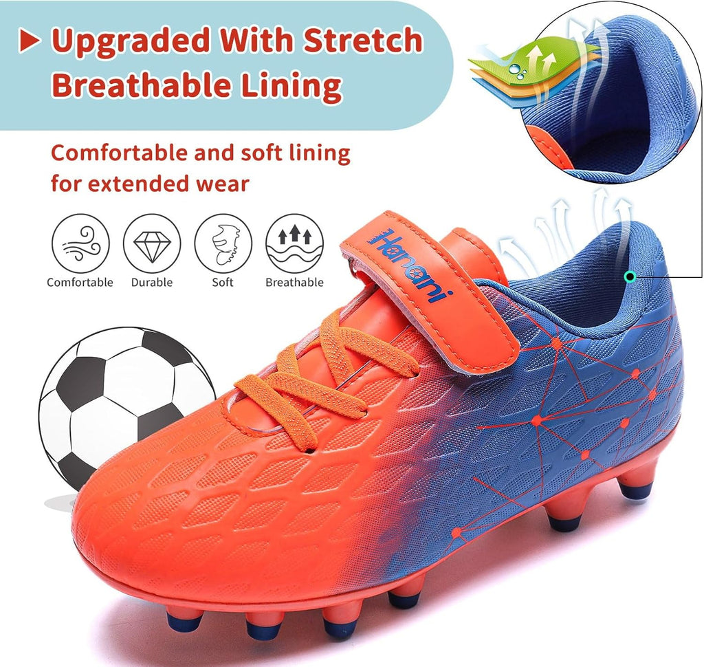 Boys Soccer Cleats Kids Girls FG/AG Soccer Athletics Sport Shoes Training Shoes Running Shoes Teenager Indoor Outdoor Football Shoes Sneakers for Unisex