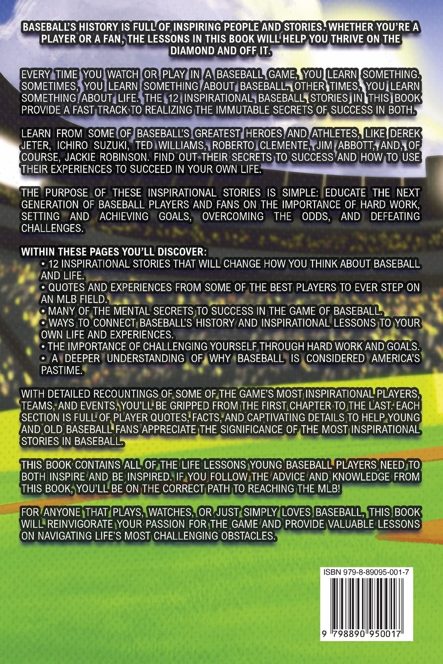 Inspirational Baseball Stories for Young Readers: 12 Unbelievable True Tales to Inspire and Amaze Young Baseball Lovers