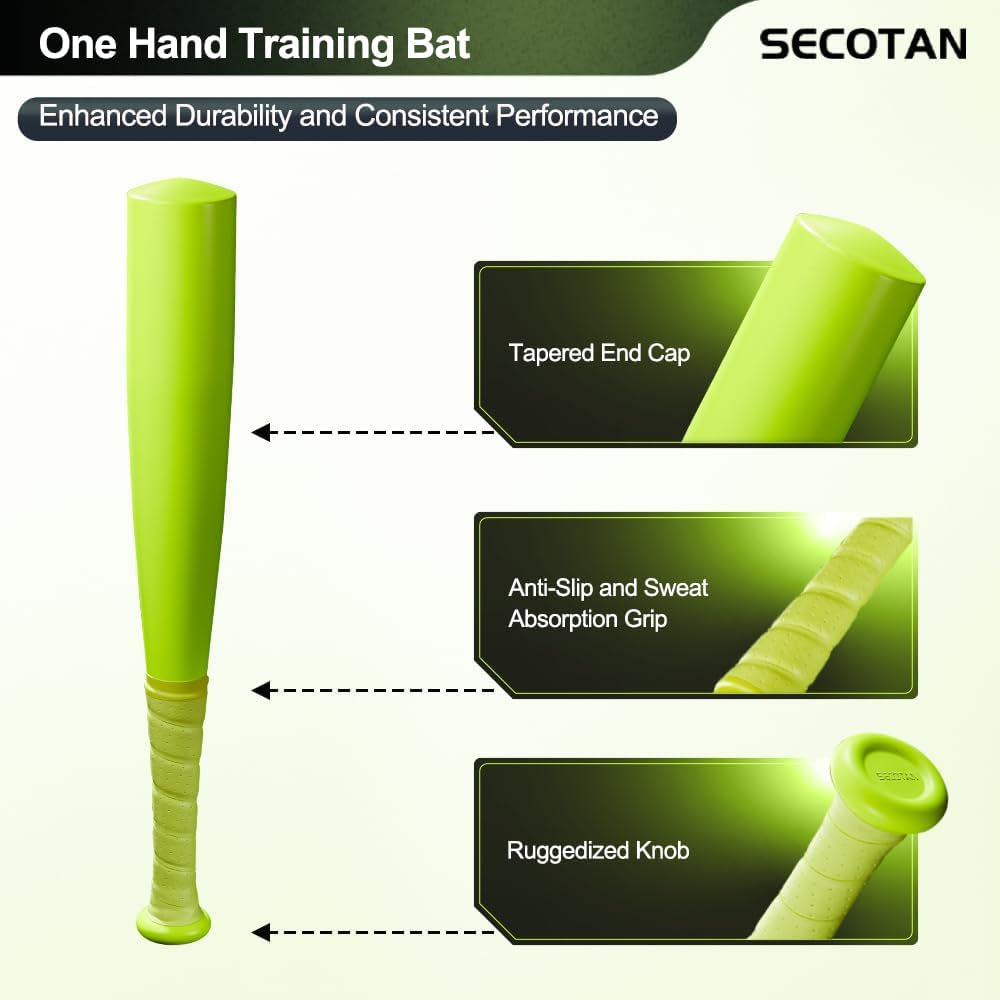Baseball Bat, Aluminum One Hand 17-Inch Training Bat, Softball Bat, Home/Car/Self Defense, Batting Practice, Aluminum Bat, Truck Tire Checker Bat