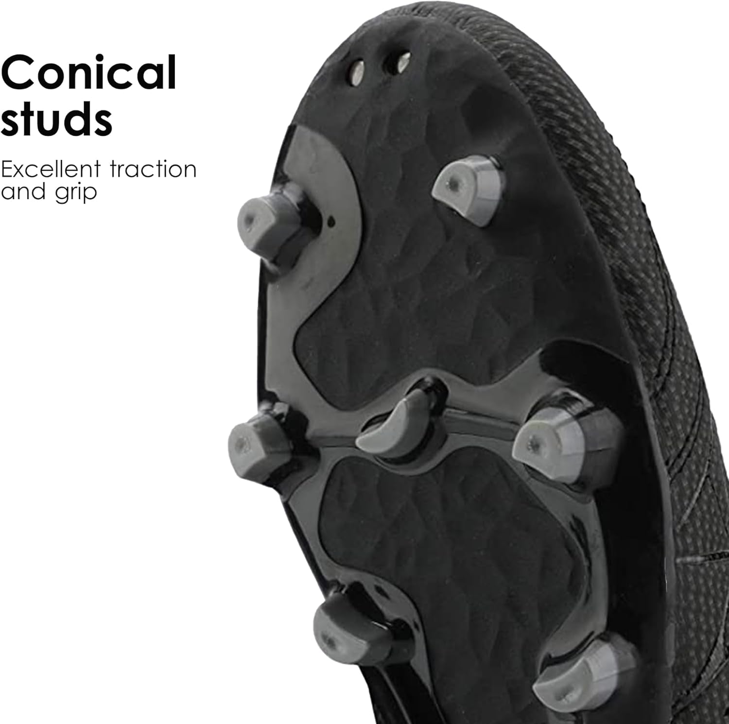 Mens Sport Flexible Athletic Lace up Light Weight Outdoor Cleats Football Soccer Shoes