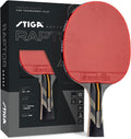 Pro Carbon + Raptor Performance-Level Table Tennis Rackets with Carbon Technology for Tournament Play - 7-Ply Blade with Flared Handles - 2Mm Sponge for Enhanced Control and Speed