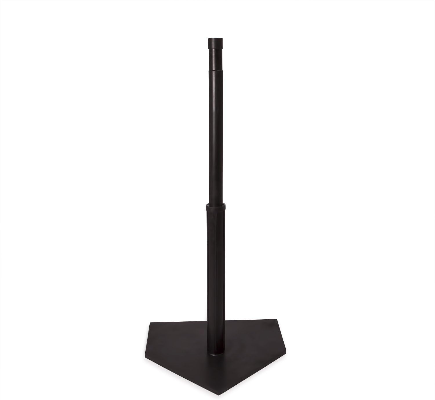Deluxe Batting Tee – Adjustable Rubber Baseball & Softball Tee on Home Plate, Multiple Styles
