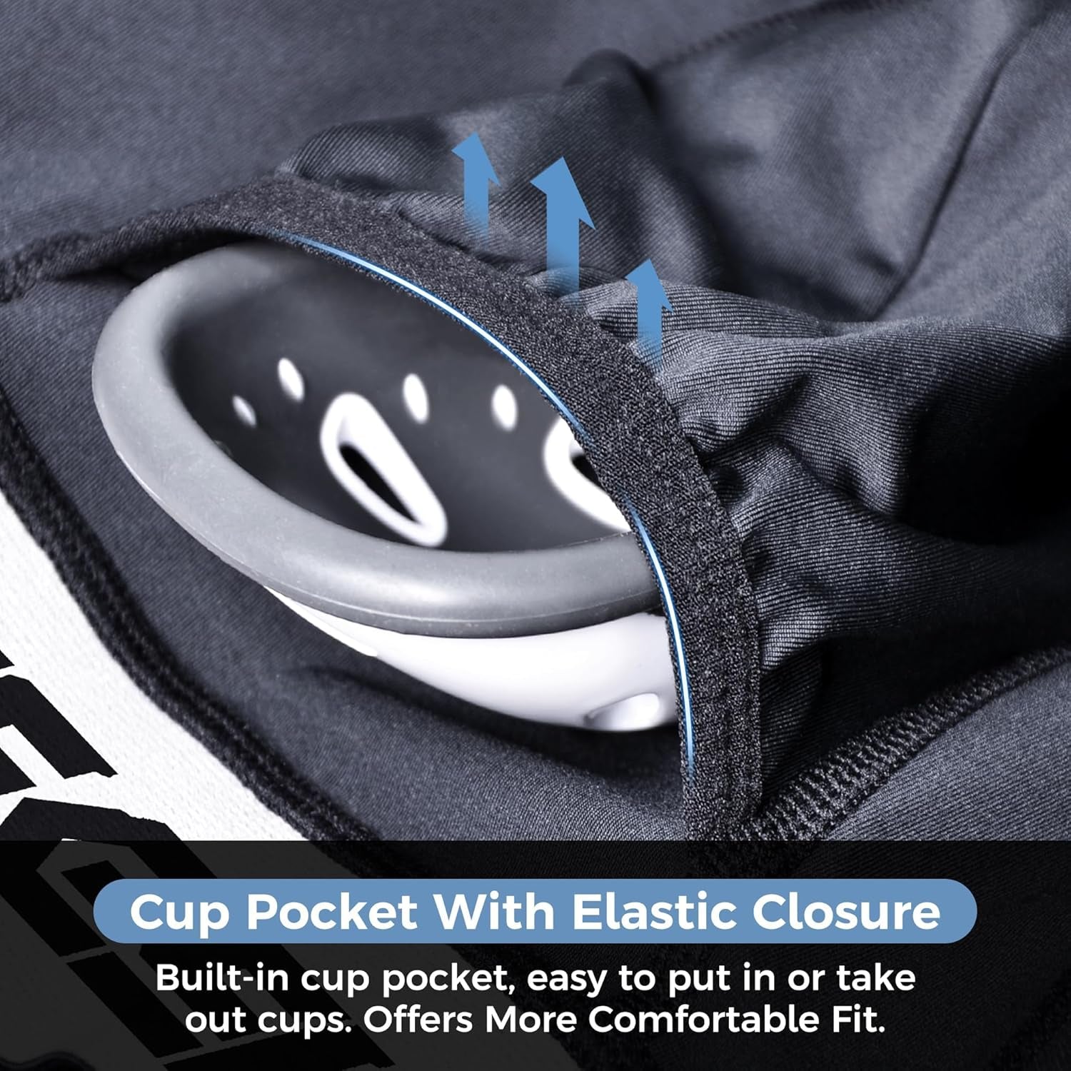 Youth Boys Football Baseball Compression Shorts W/Cup Protector Athletic Sliding Underwear Lacrosse Cricket