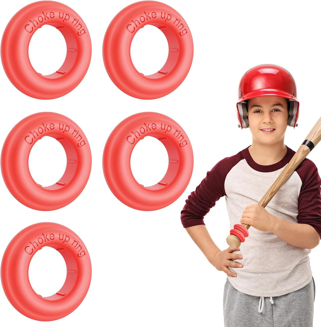 [5 Packs] Baseball Bat Grip Choke up Rings for Youth Baseball Softball Teeball Tball Bat Choke up Ring Bat Knob Baseball Bat Accessories