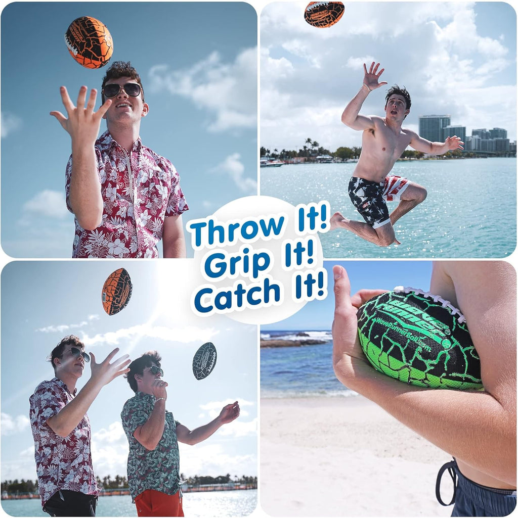 Water Football for Pool and Beach | Waterproof Football for Outdoor Games for Adults, Teens, and Kids - Lightweight Pool Toys, Easy Wet Grip, Outdoor Summer Toy