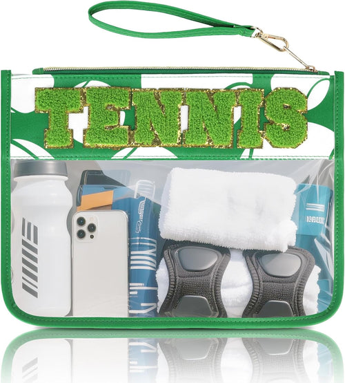 Baseball Gift Bags Baseballs Treat Bags Team Gifts Clear Chenille Letter Zipper Pouch Accessories Stuff Sport Portable