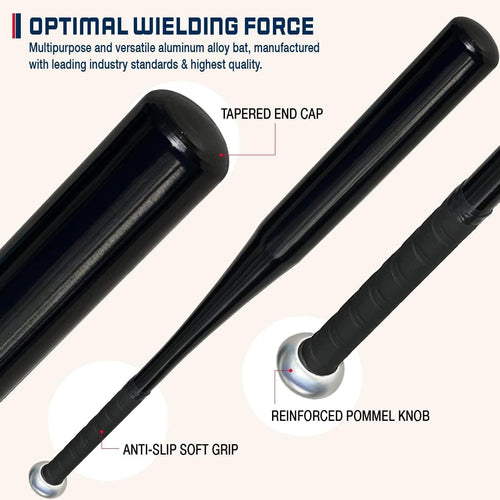 Aluminum Baseball Bat - 28 Inch 13 Oz - Ultra-Lightweight Fungo Bat for Softball, Training -