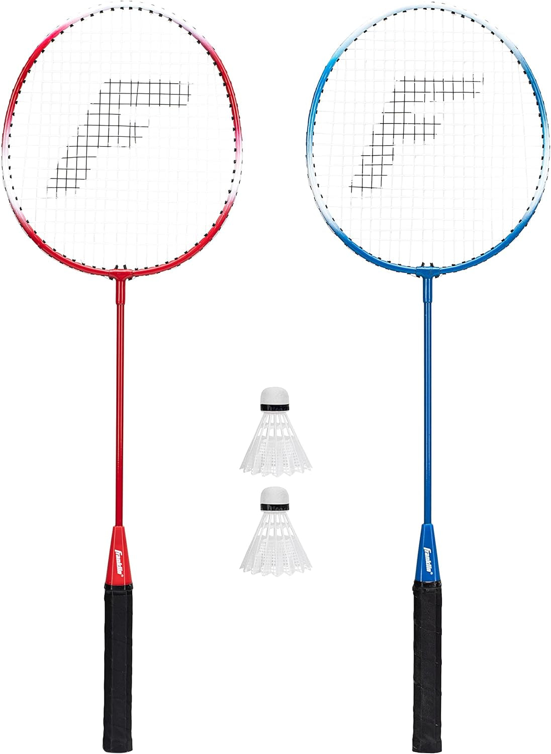Franklin Sports Badminton Racket + Birdie Set - Replacement Badminton Equipment for Kids + Adults - 2 Player - 4 Player Badminton Racket Sets