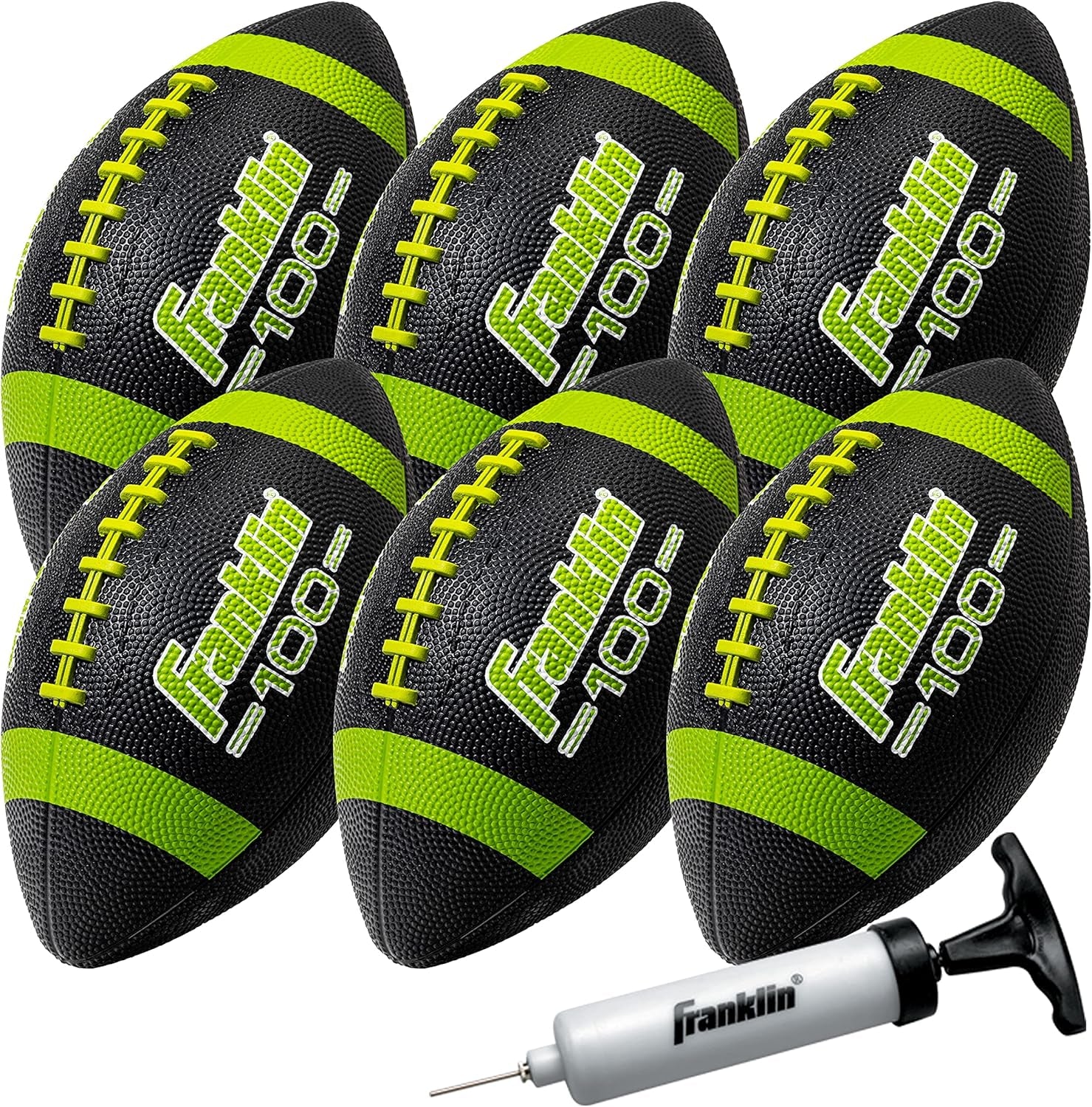 Kids Junior Grip-Rite Youth Junior Size Rubber Footballs - Peewee Kids Durable Outdoor Footballs - Single & Bulk Packs Available