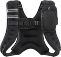 Weighted Vest, 6Lb/8Lb/12Lb/16Lb/20Lb/25Lb/30Lb Weight Vest with Reflective Stripe for Workout, Strength Training, Running, Fitness, Muscle Building, Weight Loss, Weightlifting