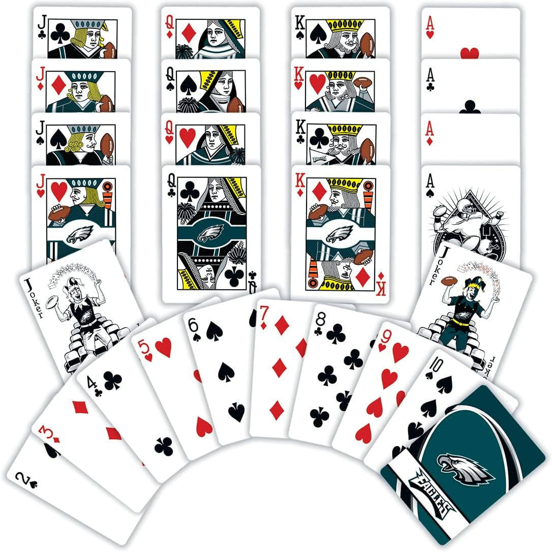- NFL Playing Cards, Officially Licensed Philadelphia Eagles Football Deck, Family Games for Adults and Kids, Standard Index