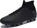 Men'S Soccer Cleats Football Cleats for Mens Big Boys High-Top Spikes Shoes for Youth Professional Training Turf Indoor Outdoor Sneaker