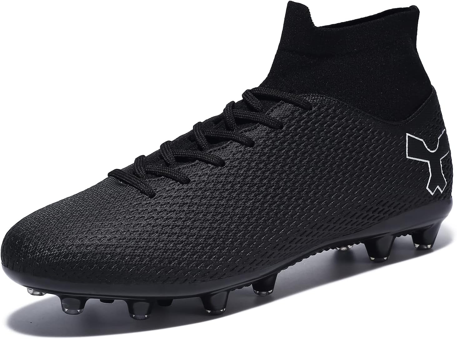 Men'S Soccer Cleats Football Cleats for Mens Big Boys High-Top Spikes Shoes for Youth Professional Training Turf Indoor Outdoor Sneaker
