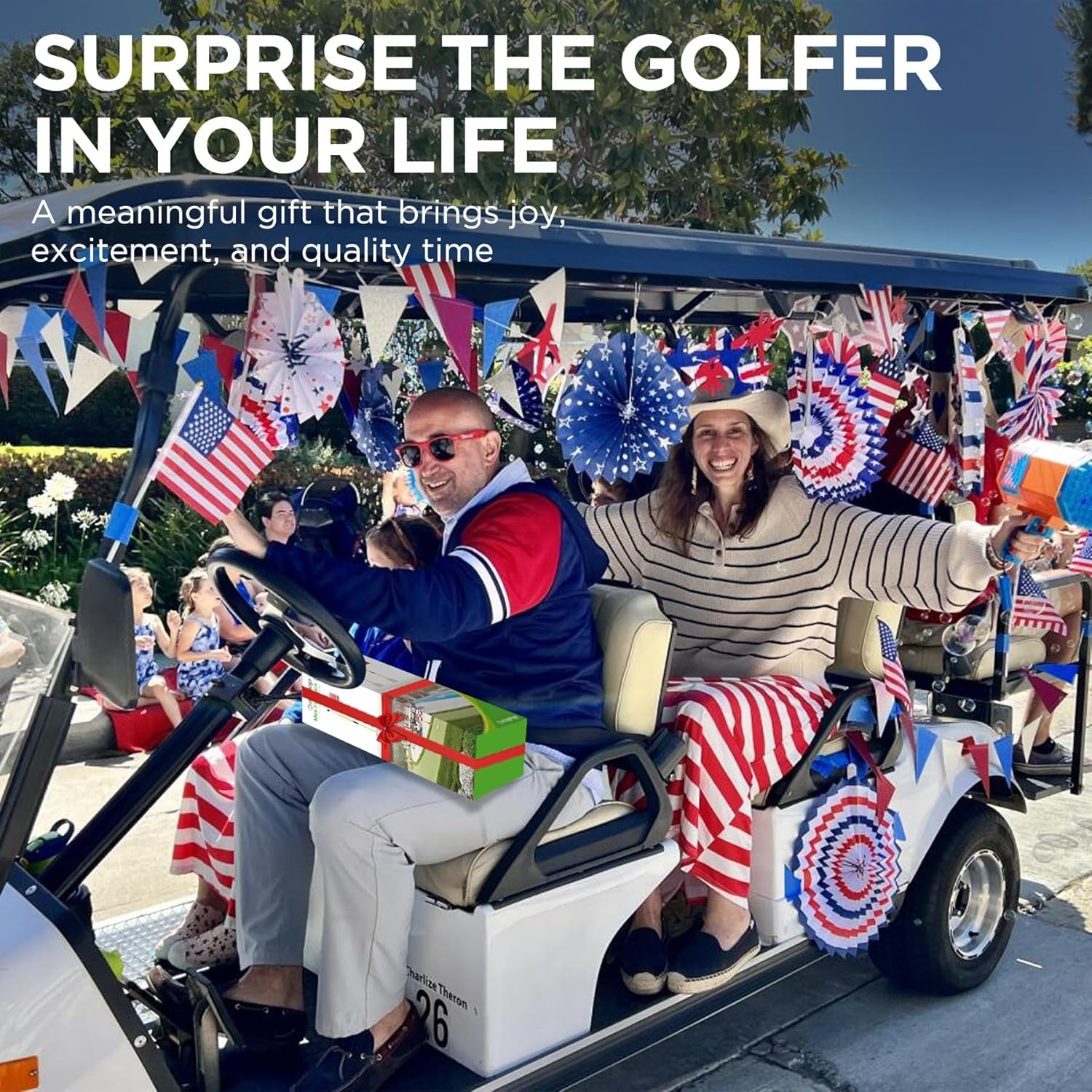 Golf Flagstick Mini, Practice Putting Green Flags for Yard, All 3 Feet, Golf Pin Flag Hole Cup Combo Kit, Fiberglass Portable 2-Section Design, Double-Side American Flag