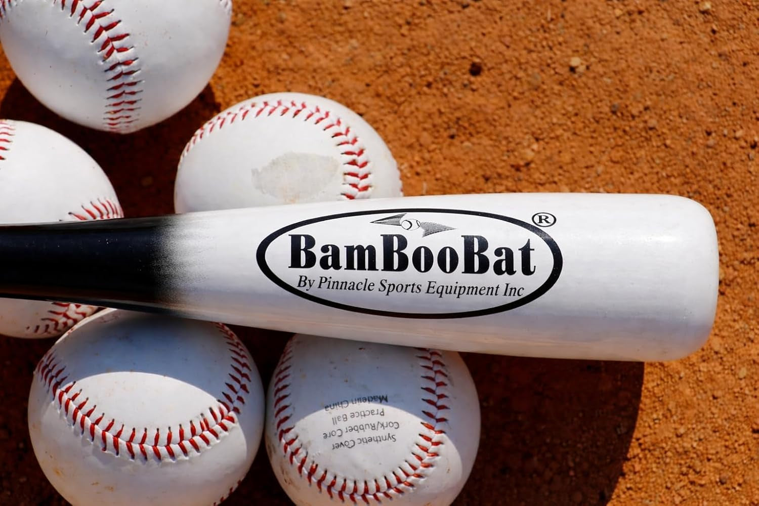 by PINNACLE SPORTS EQUIPMENT INC. Adult Baseball and Softball Wood One Hand Training Bat- 18 Inch or 21 Inch