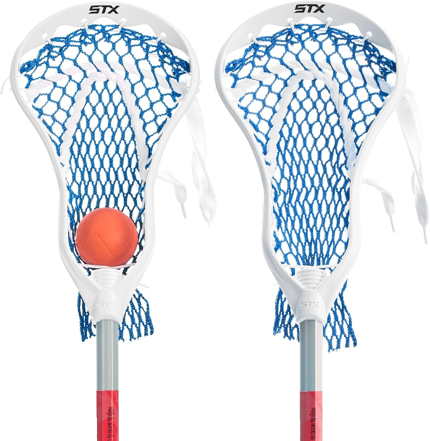 Fiddle Two Pack Mini Super Power with Plastic Handle and One Ball, 30-Inch,White/Grey