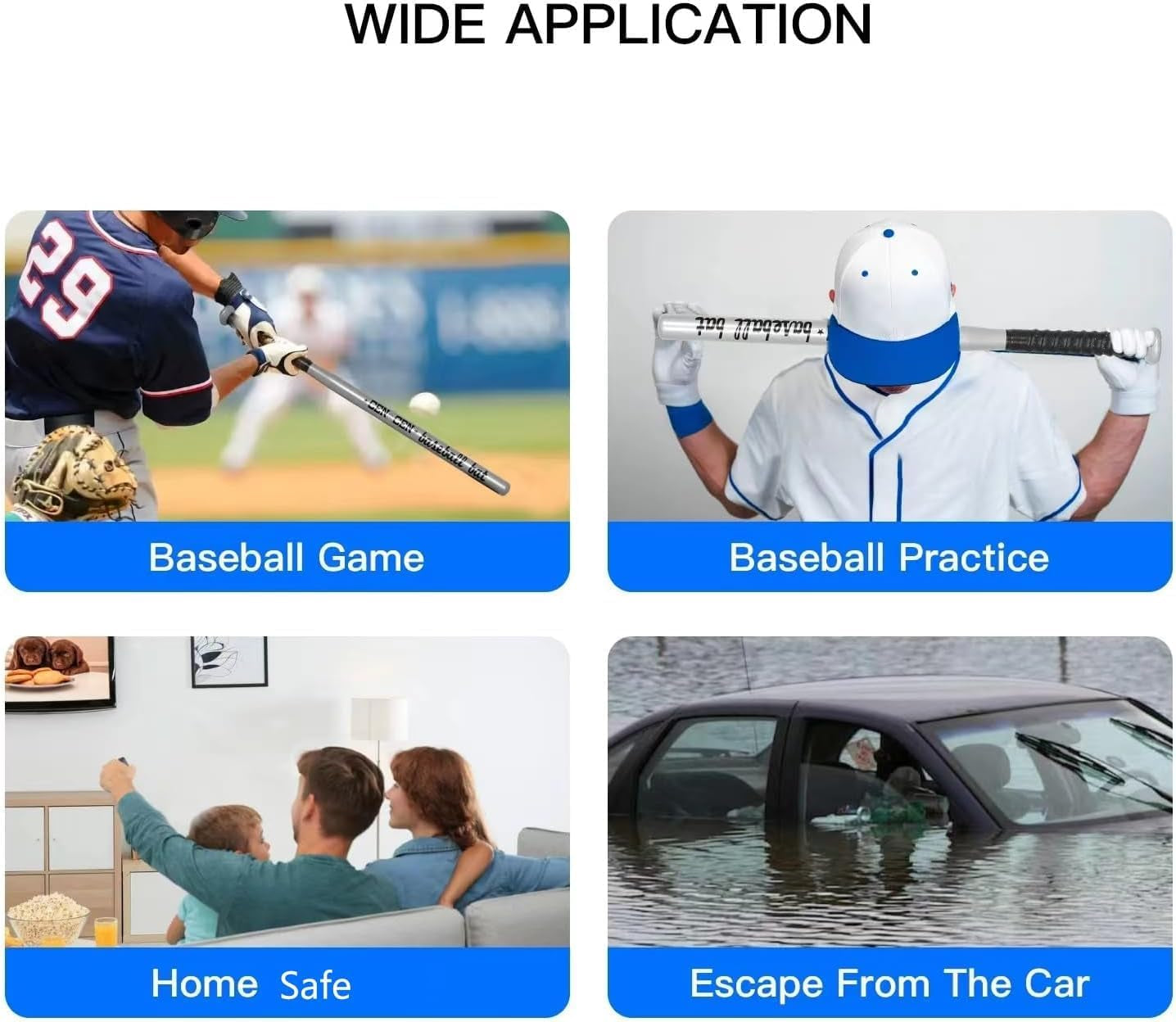 Baseball Bat, Baseball Bat Used for Baseball, Alloy Steel, with Carrying Bag, Home/Car/Self Defense, Batting Practice