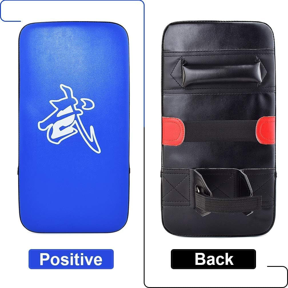 Taekwondo Kick Shield - Muay Thai MMA Karate Kickboxing Training Pads - Curved Leather Strike Shield
