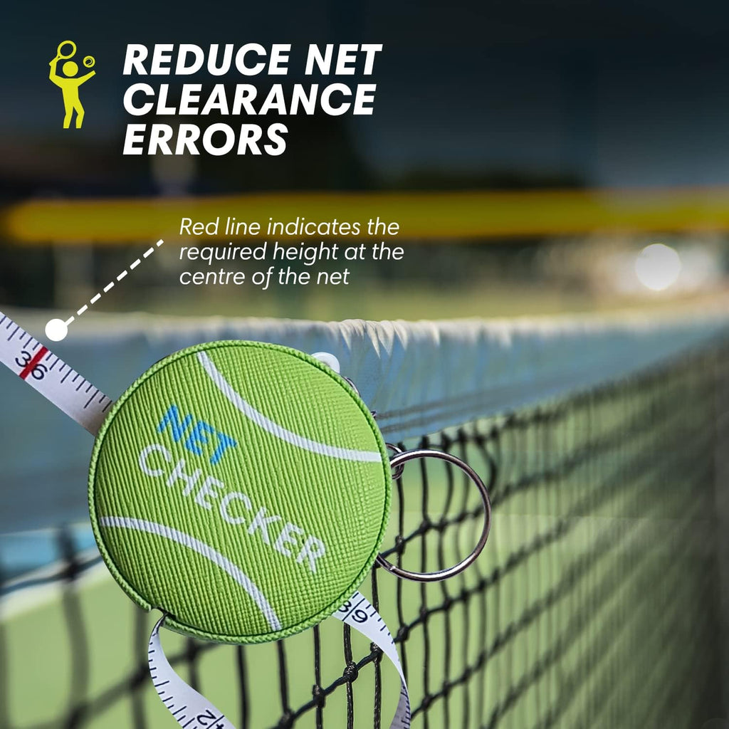 Net Checker Tennis Net Height Measuring Tape and Keyring