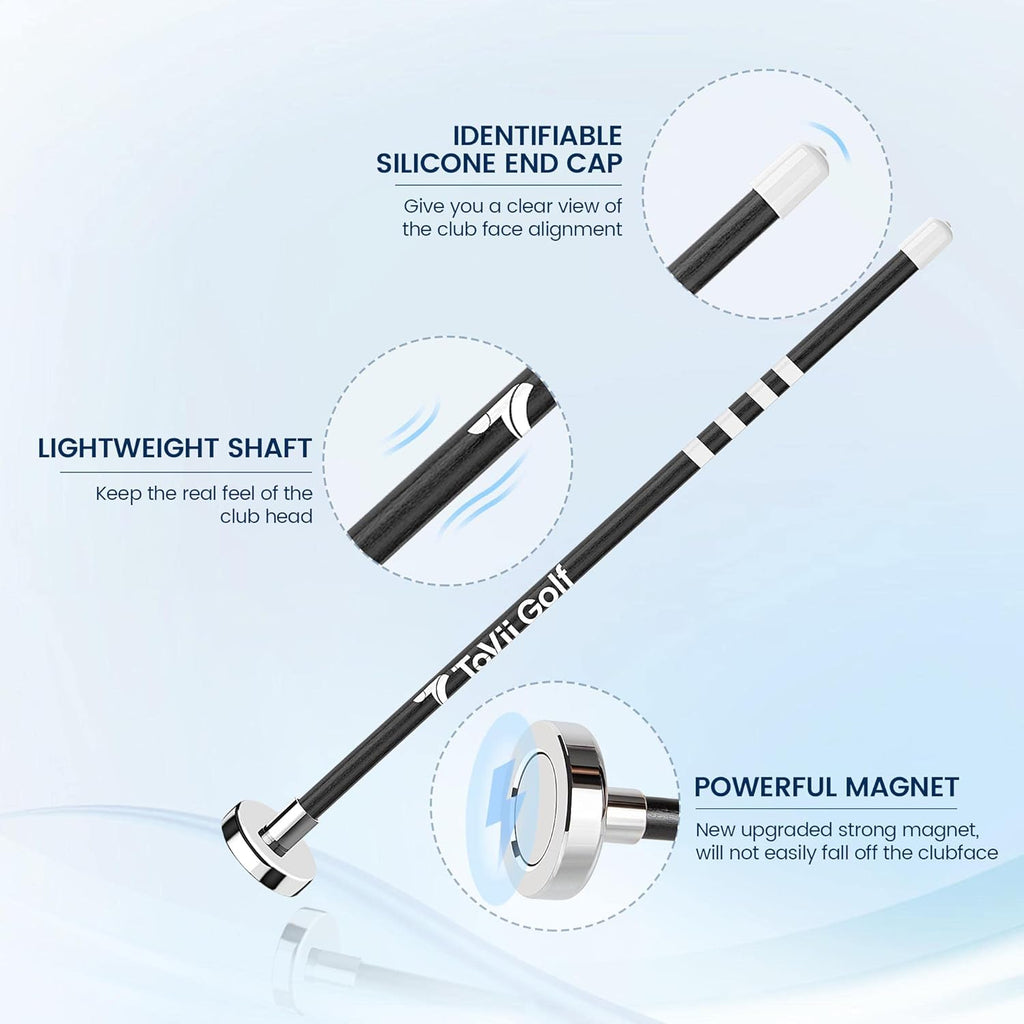 Golf Alignment Rods - Upgraded Magnetic Golf Club Alignment Stick, Golf Swing Training Aid, Golf Training Equipment, Help Visualize Your Golf Shot and Improve Your Alignment, Perfect Golf Gift