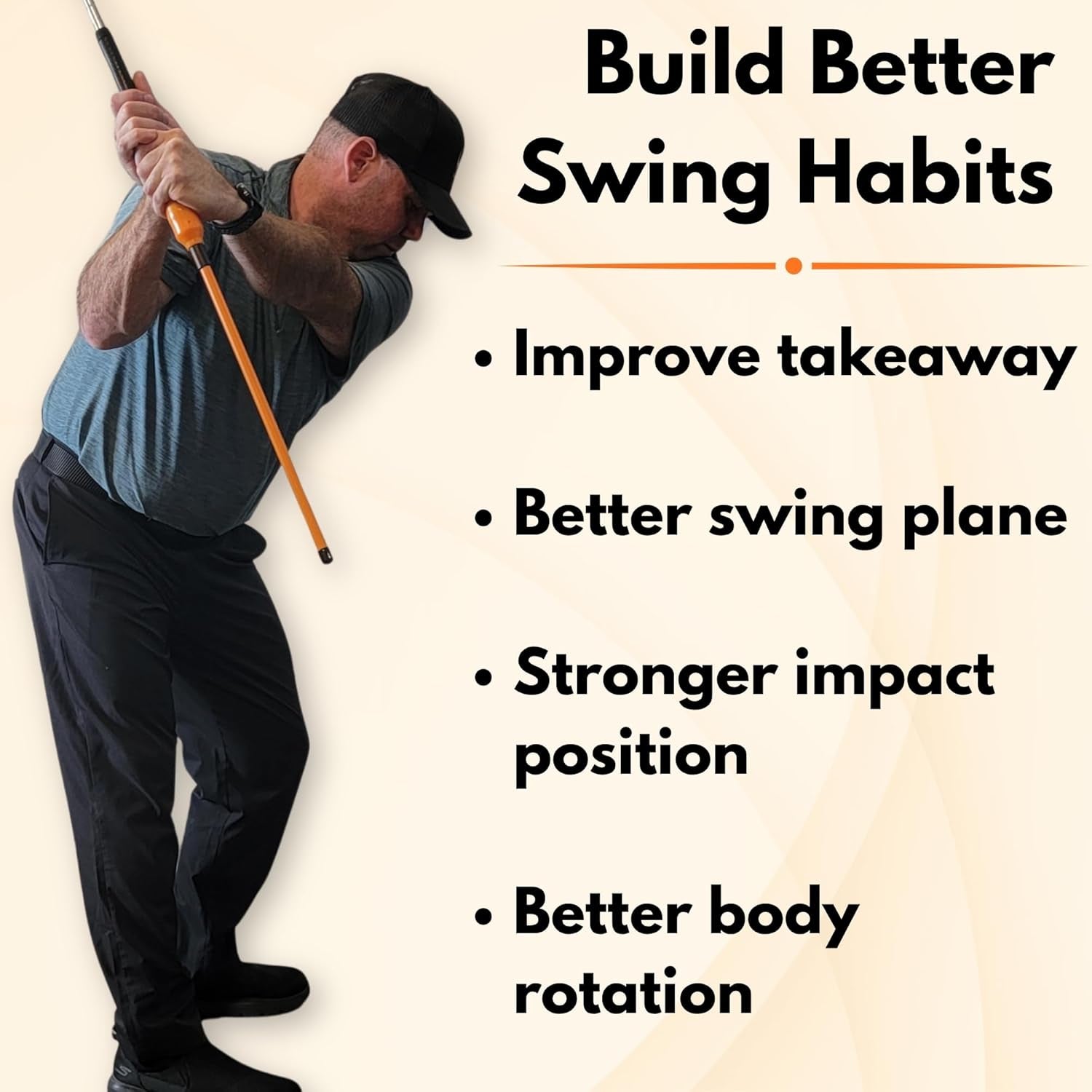 ® Golf Training Swing Aid | Improve Impact & Swing Plane | Chipping Training Aid | Stop Casting & Flipping