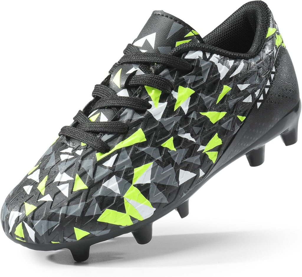Boys Girls Soccer Cleats Youth Firm Groud Athletic Outdoor Trainning Football Shoes for Little/Big Kid