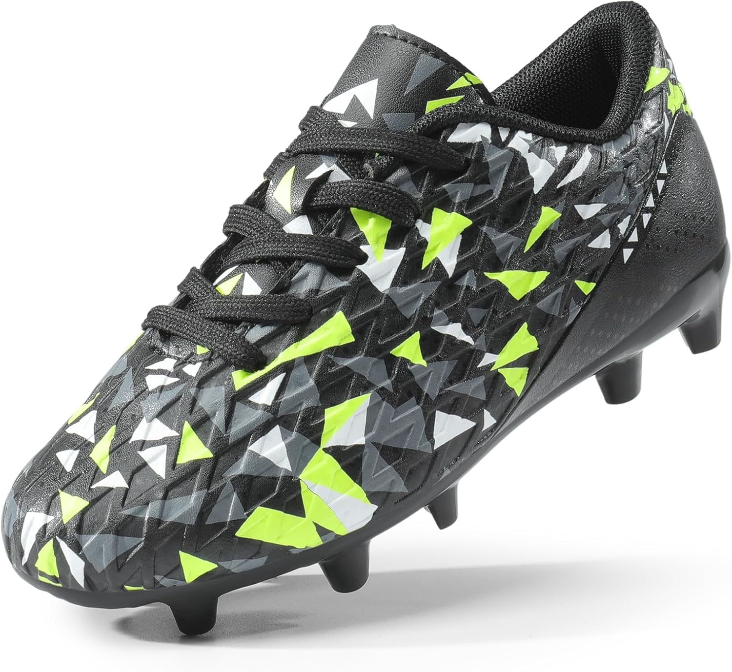 Boys Girls Soccer Cleats Youth Firm Groud Athletic Outdoor Trainning Football Shoes for Little/Big Kid