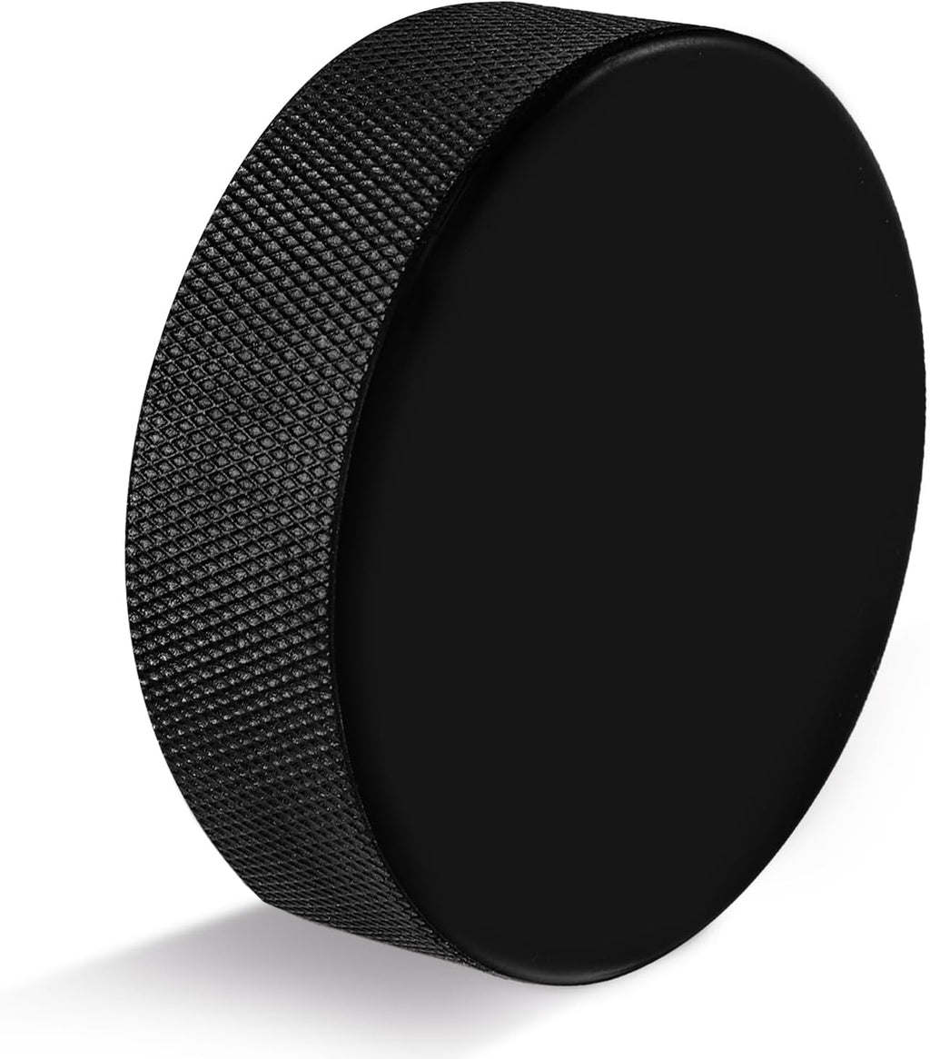 18 Pack Ice Hockey Pucks with 3 Reusable Mesh Bag, Official Regulation, Diameter 3", Thickness 1", 6Oz, Black