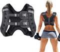 Weighted Vest for Women and Men 8 12 16 20 25 30 Lbs with Reflective Stripe and Double Adjustable Buckle Straps Weight Vests for Strength Training, Jogging, Cardio, Weight Loss