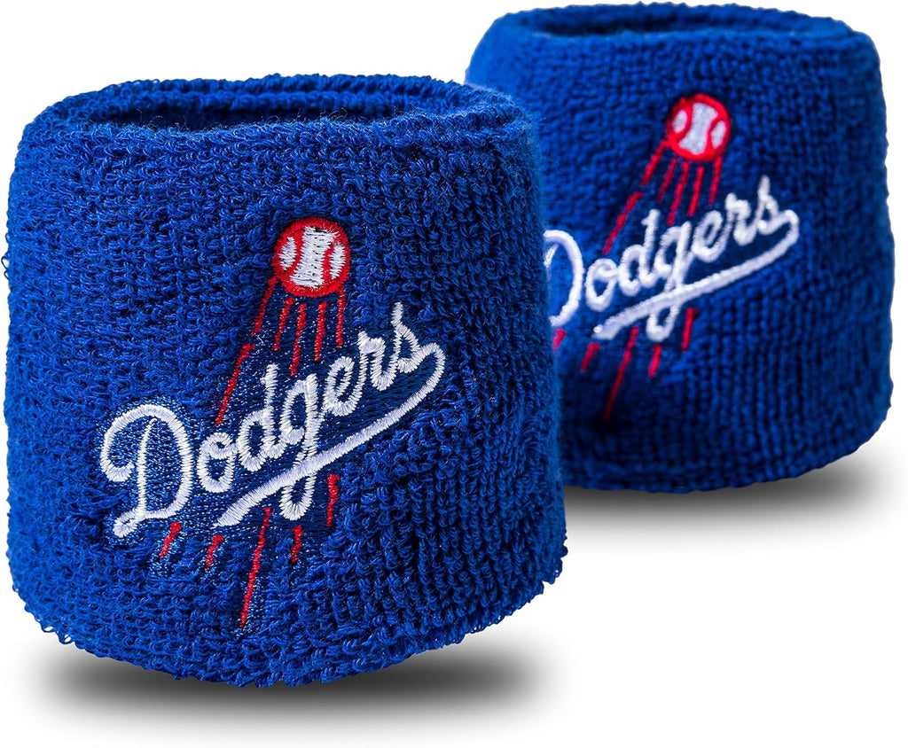 Franklin Sports MLB Team Licensed Baseball Wristbands - MLB Team Logo Sweat Wristbands - Great for Costumes + Uniforms - Pair